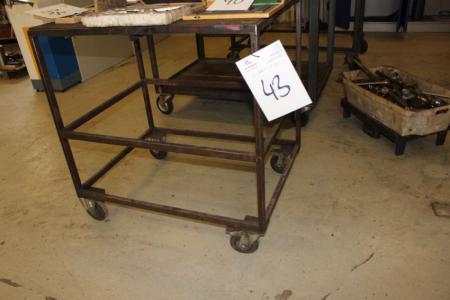 3 pieces. Steel Trolleys without content