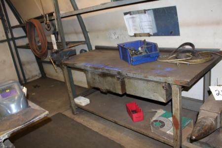 File bench vise and 2 drawers 2000 x 800 mm