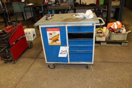 Workshop Trolley containing various hand tools