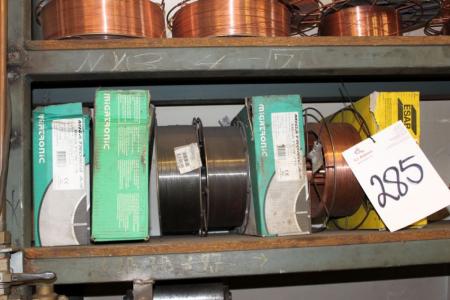 about 12 rolls of welding wire