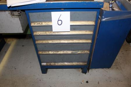 Drawer Section containing various cutting tools, etc.