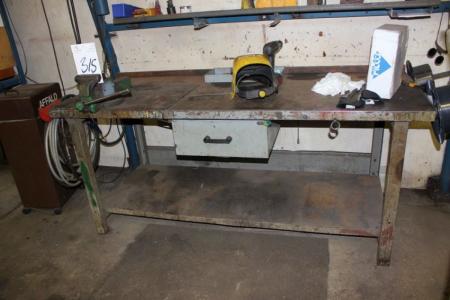 File bench plate, vise and drawer