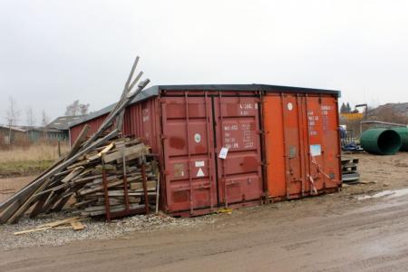 2 Stck. 40-Fuß-Container, die mit dem Dach, muss der Käufer demontieren sogar das Dach