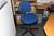 El Steh- / Sitz-Schreibtisch + 2 Schränke mit jalusislåger
