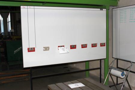 Whiteboard auf Rollen 1200 x 2000 mm