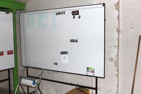 Whiteboard on casters 1200 x 2000 mm