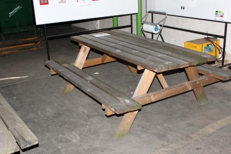2 pcs table / bench sets