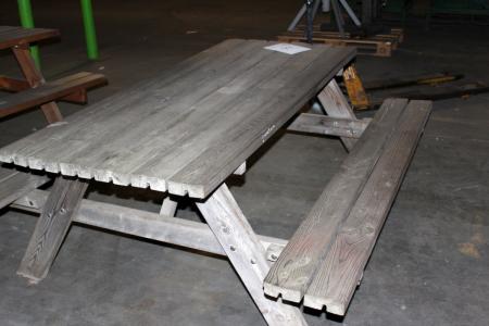 3 pcs table / bench sets