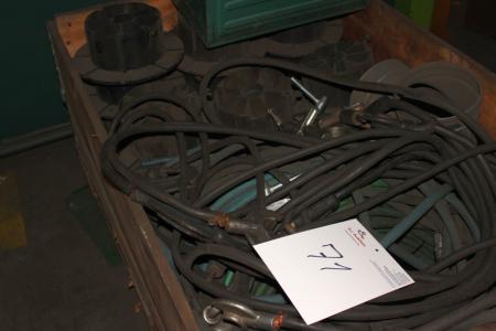 Palle containing div welding cable, etc.