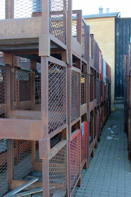 about 42 paragraph stackable wire cages 77 x 77 x 90, open on two sides