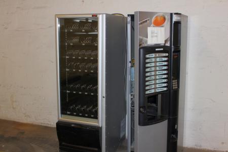 Varmdrik automat, Kikko til møntindkast + slikautomat som kører sammen med varmdrikautomat 