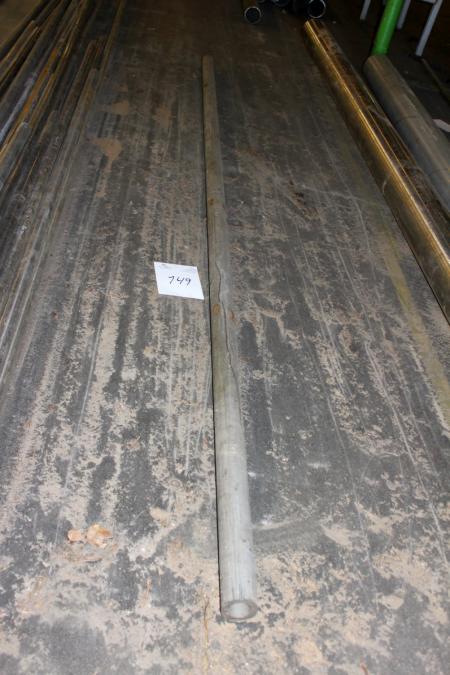 Emnerør i rustfri, længde ca 4 meter Ø ca 42 mm 