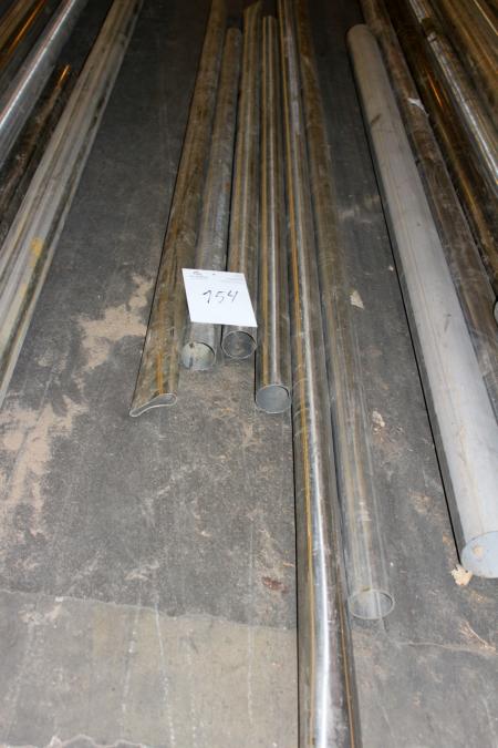 Party of stainless steel pipes Ø 70 mm