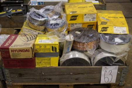 Various spools and electrodes