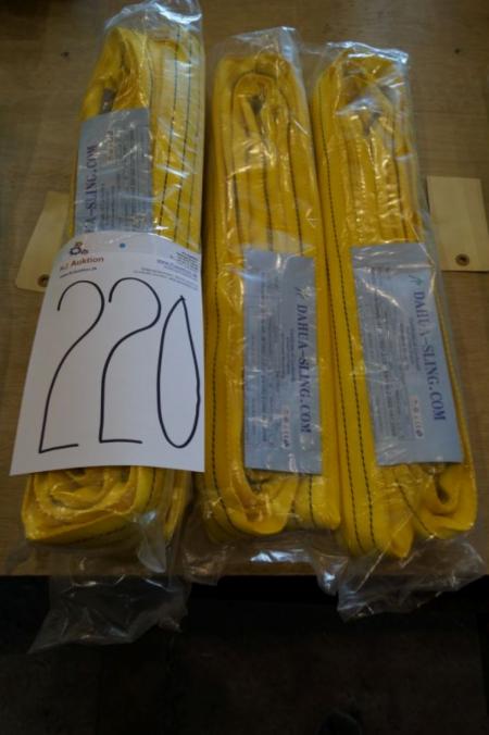 4 pcs. lifting straps, 3 T, 2 m