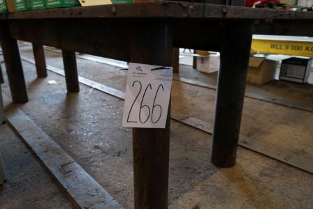 Welding Table, B 95 x L 250 x H 80 cm. Thickness 30 mm