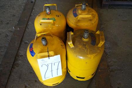 4 pcs. 11 kg. empty gas cylinders