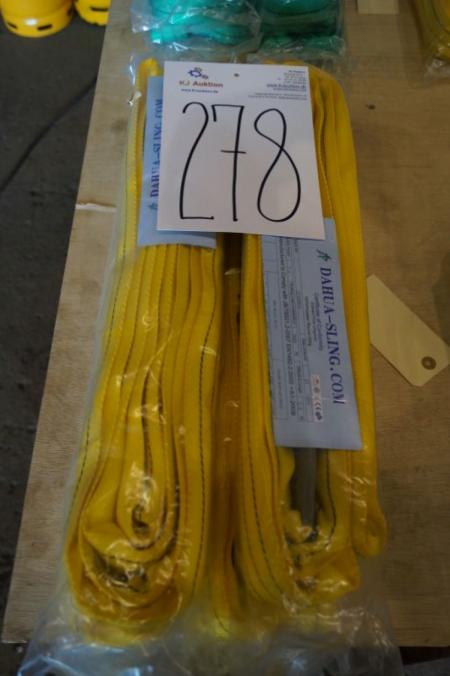 4 pcs. lifting straps, 3 T, 2 m