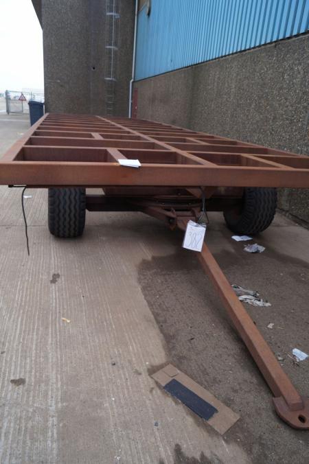 Transport trolley for steel plates 25 T, 3 shaft