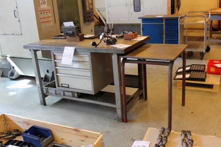 File bench 1500 mm + Small Table
