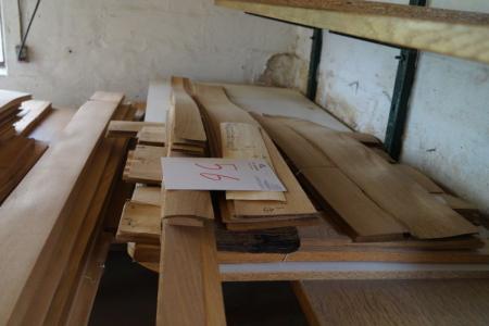 Oak veneer 42.2 m2 width 7-26 cm length 60-150