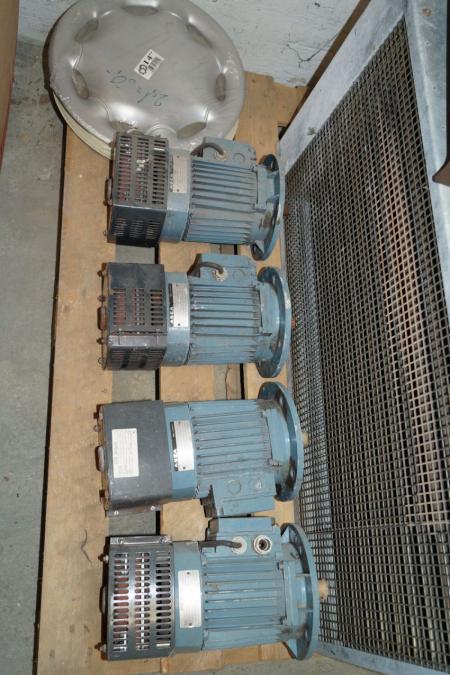 asea electric engines 4 pcs, calorifier and 2 14 "wheel trims