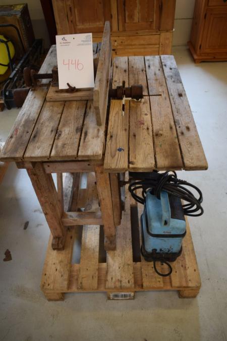 Pressure washer, mrk. KEW 10C, 1 pc. unknown condition. circular saw, table model