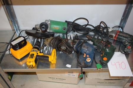 Various drills and grinders, able ok