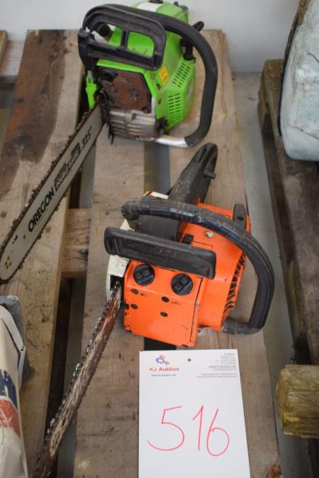 Chainsaw, mrk. Garden. Stand ok. Chainsaw, marked Stihl 015 AV, condition unknown