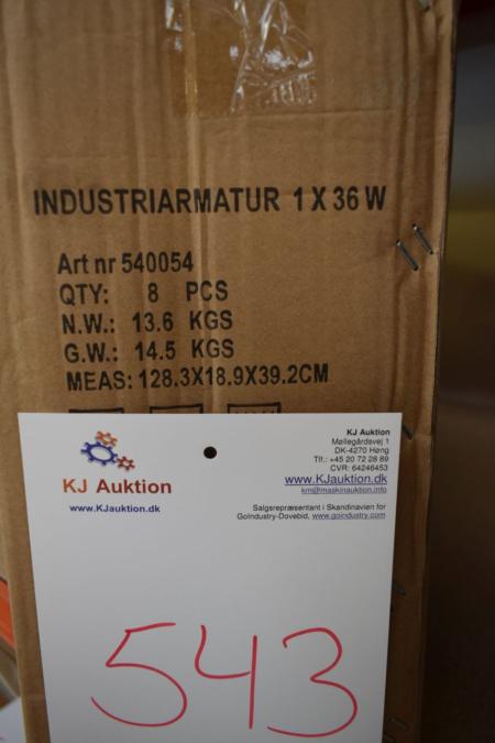 Industriearmaturen 1x36W (6 Stück .. Box