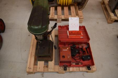 Drill press, Hilti screwdriver SF 100A