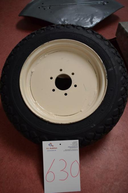 2 stk. dæk med fælge til Mitsubitichi traktor 180, 6x14