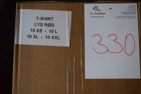 Firmatøj uden tryk ubrugt: 40 stk. ass. T-shirt , ass. Farver , ass. Str.