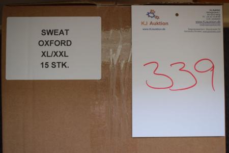 Firmatøj uden tryk ubrugt: 15 stk  sweat , oxford , XL/XXL