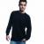 corporate clothing without pressure unused: 35 pcs. Round neck T-shirt with long sleeves, Black, 100% cotton, 5 XXS - XS 5 - 5 S - 5 M - 5 L - 5 XL - 5 XXL