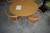 1 piece. Round Table, Ø90cm. 3 chairs included