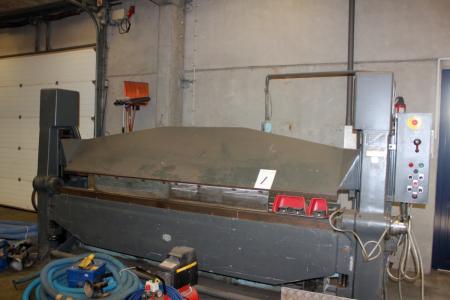 Swing Bender, RAS type 71/3 machine No. 160/3, 3060 mm max 4 mm plate, including table with various tools