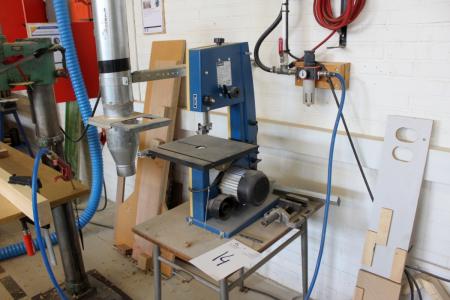Bandsaw mounted on board, Sheppach, year 2008. sawing length 1490 mm width from 3.0 to 12 mm