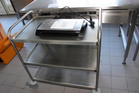 Trolley + hot plate