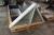 Murbaljer + trekantet vindue 133 x 75 cm
