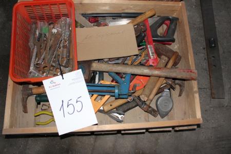 Pallet with various hand tools, etc.