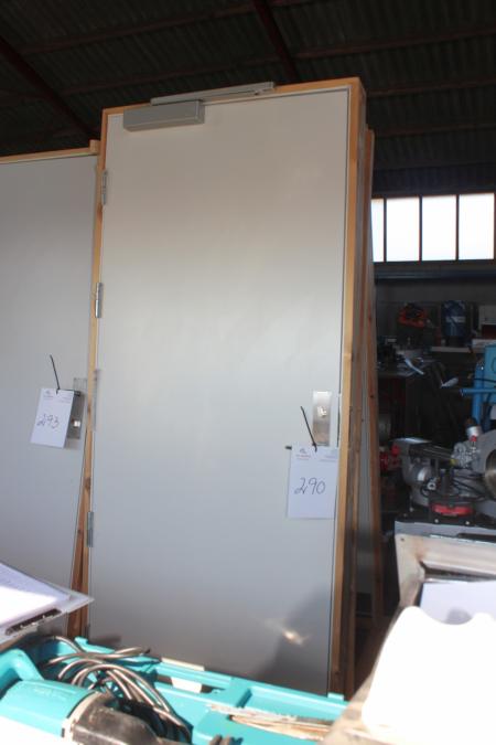 Marke / schallisolierte Tür mit Karm, Nordic 82,8 x 203 cm (verkratzt) und ohne Griffe)