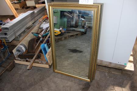2 pcs mirrors with gold frame