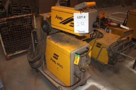 ESAB LUC 400, Aristo 400. Wire feeder: ESAB A10-Med 44. Cables