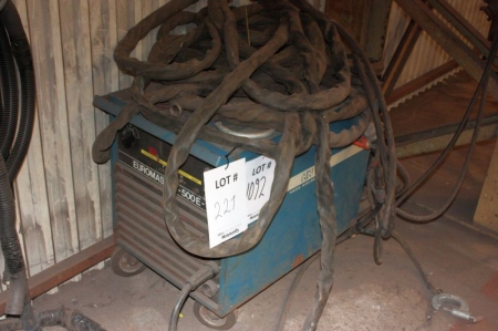 HEDE NIELSEN  EUROMASTER-500E-1 LOT: MOBILE MIG WELDING TRANSFORMER  With Cable And Torch