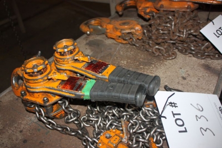 (2) chain lever blocks, Kito, 1.6 ton