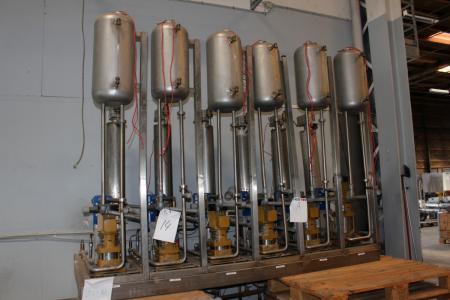 Manifold Station with heat exchangers and pumps Grundfos CR 3