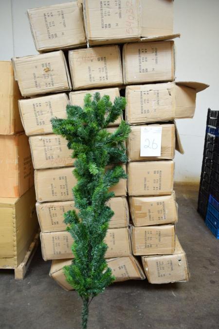 a. 25 stk. kunstig juletræer, 167,6 x 25,4 x 33 cm