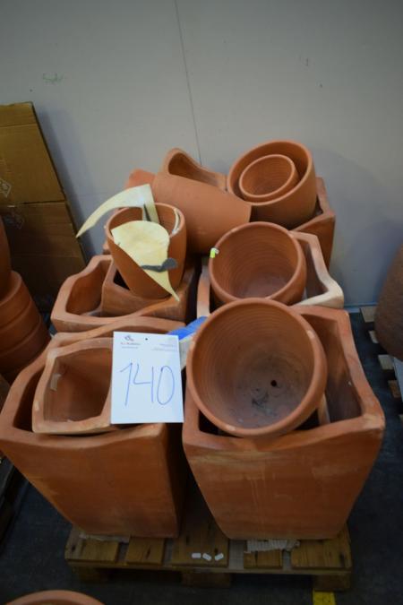 Palle m. Various terracotta garden pots, ca. 25 pcs.