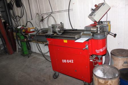 Tube bending machine, Transfluid DB 642 PLC controlled IPU 20 management, year 1997 Cape. Ø42 mm incl bookcase with various mastricer and accessories